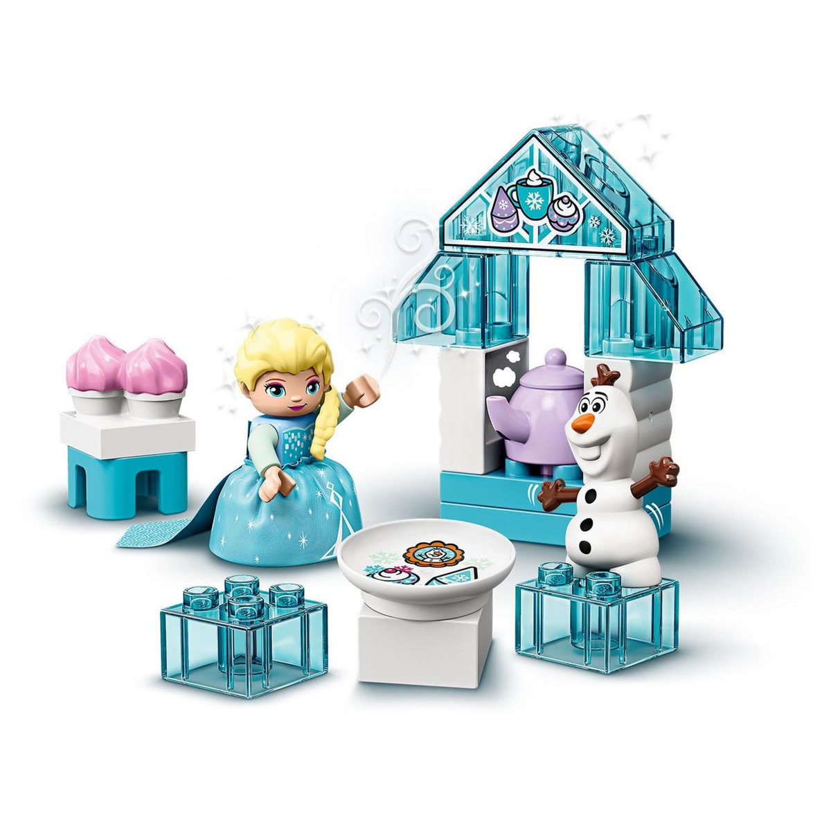 LEGO DUPLO Disney La Reine des neiges 10920 Le Goûter d&rsquo;Elsa Et Olaf, Jouet à Construire