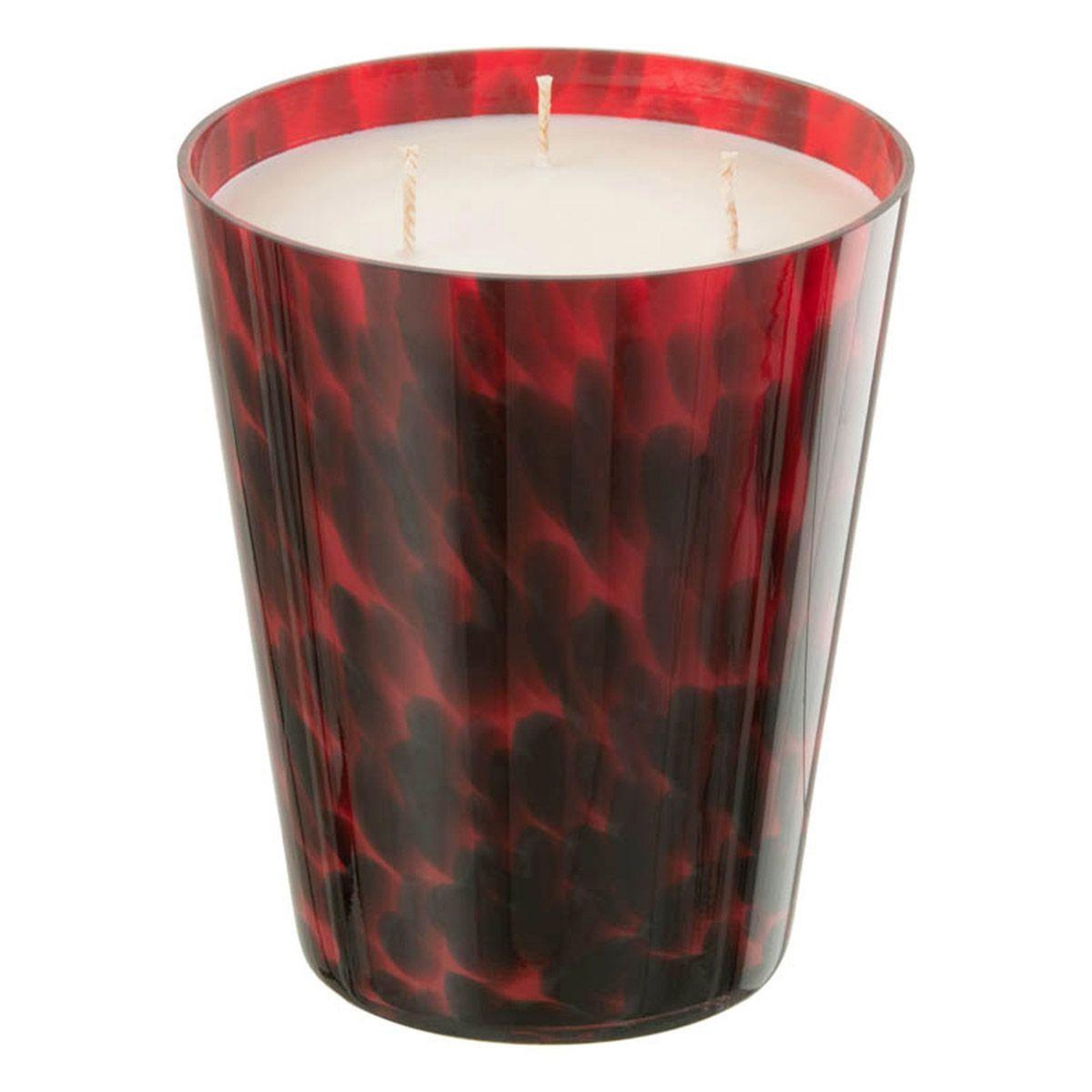 Voir la diapositive 1 : J-LINE Bougie parfumée  noa  20cm bois de santal rouge