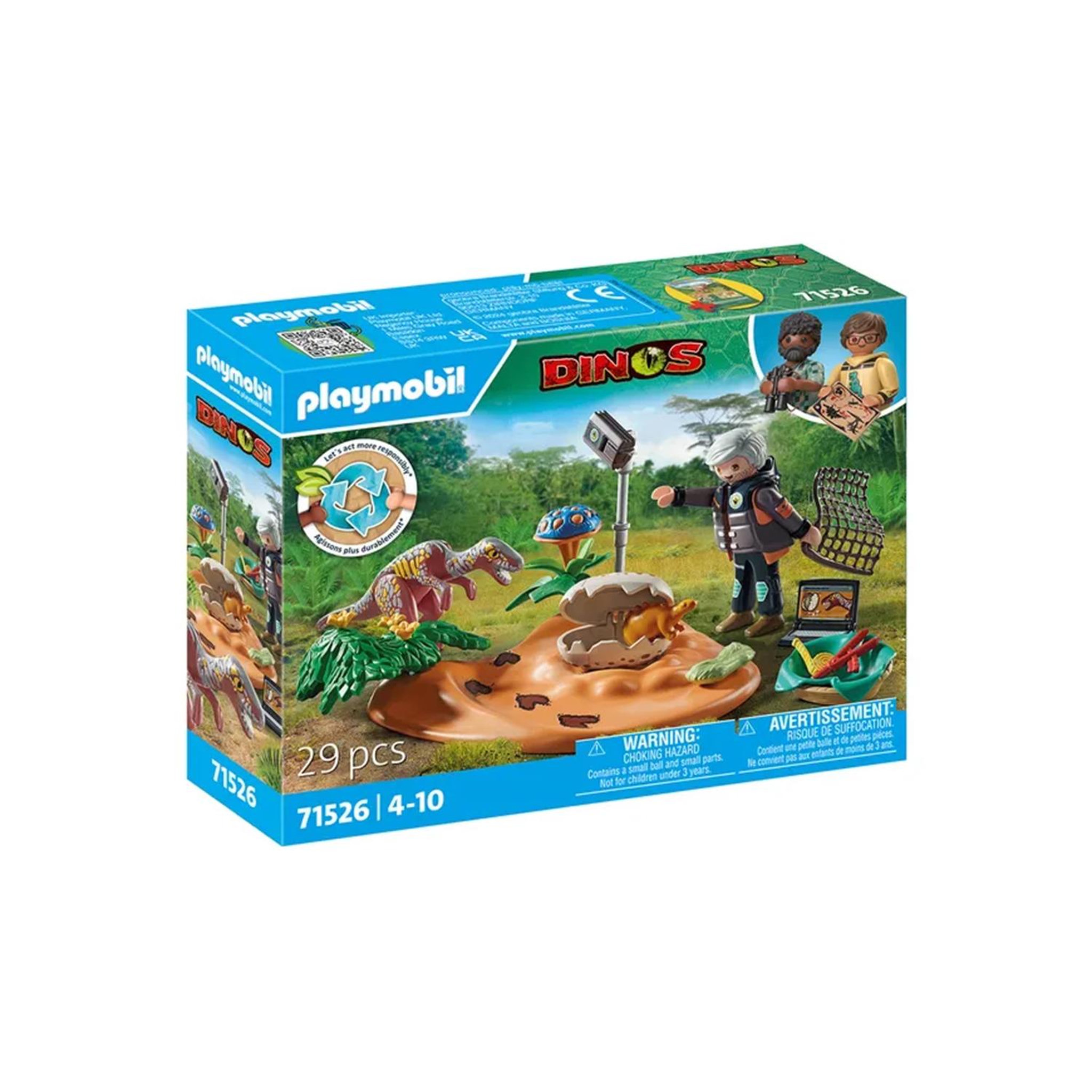 PLAYMOBIL Dinos Stégosaure et voleur d'œuf