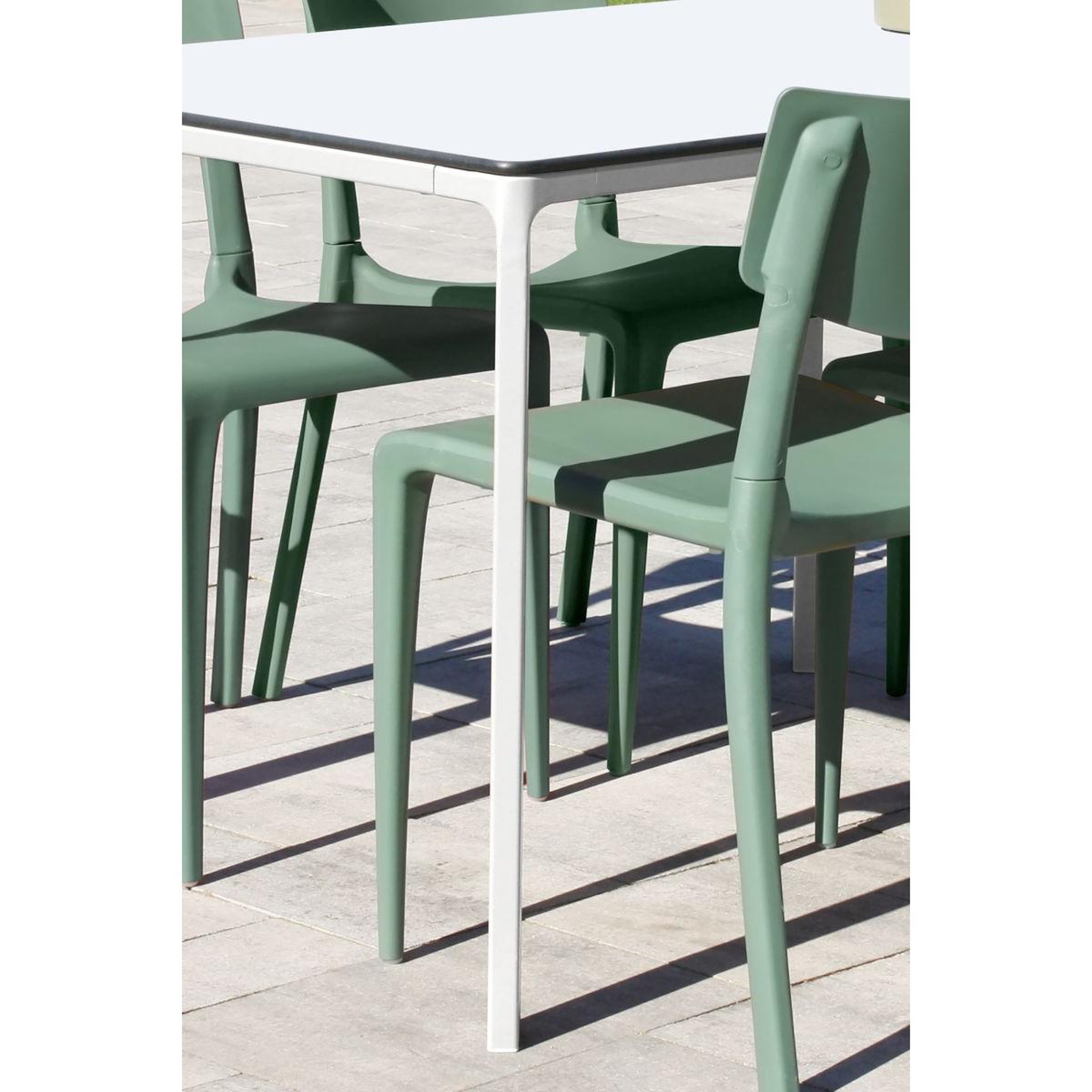 Voir la diapositive 4 : DCB GARDEN Table de Jardin 8 Places  Meet  200cm Blanc
