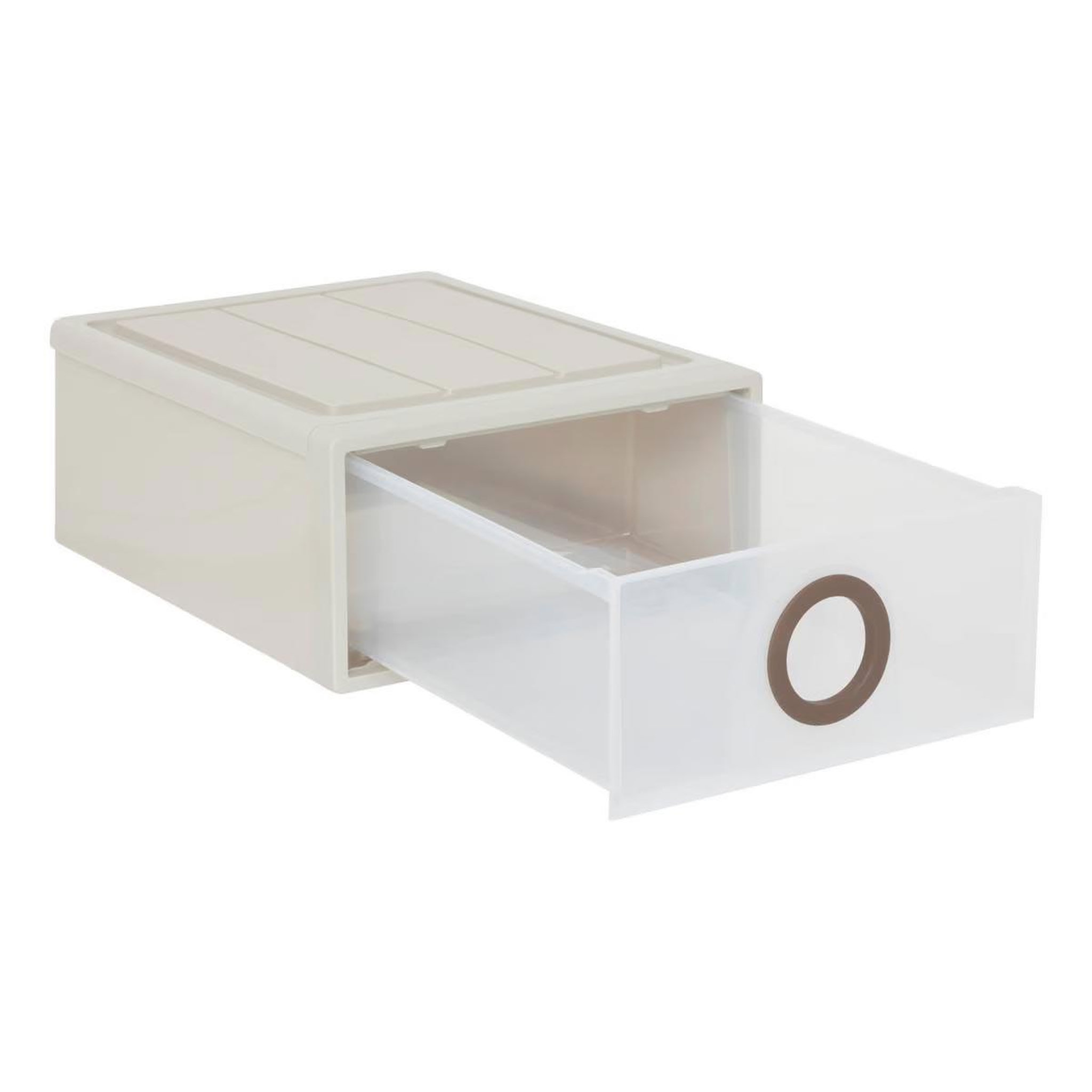 Voir la diapositive 2 : FIVE Tiroir rigide empilable  tide'n stak  16l beige