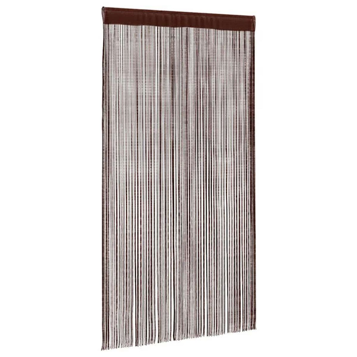 VIDAXL Rideau en fils 2 pcs 140 x 250 cm Marron