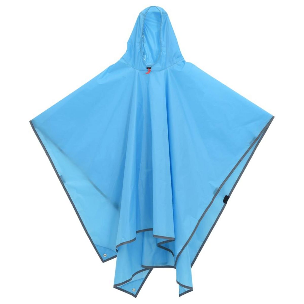 VIDAXL Poncho de pluie avec capuche design 2 en 1 bleu 223x145 cm