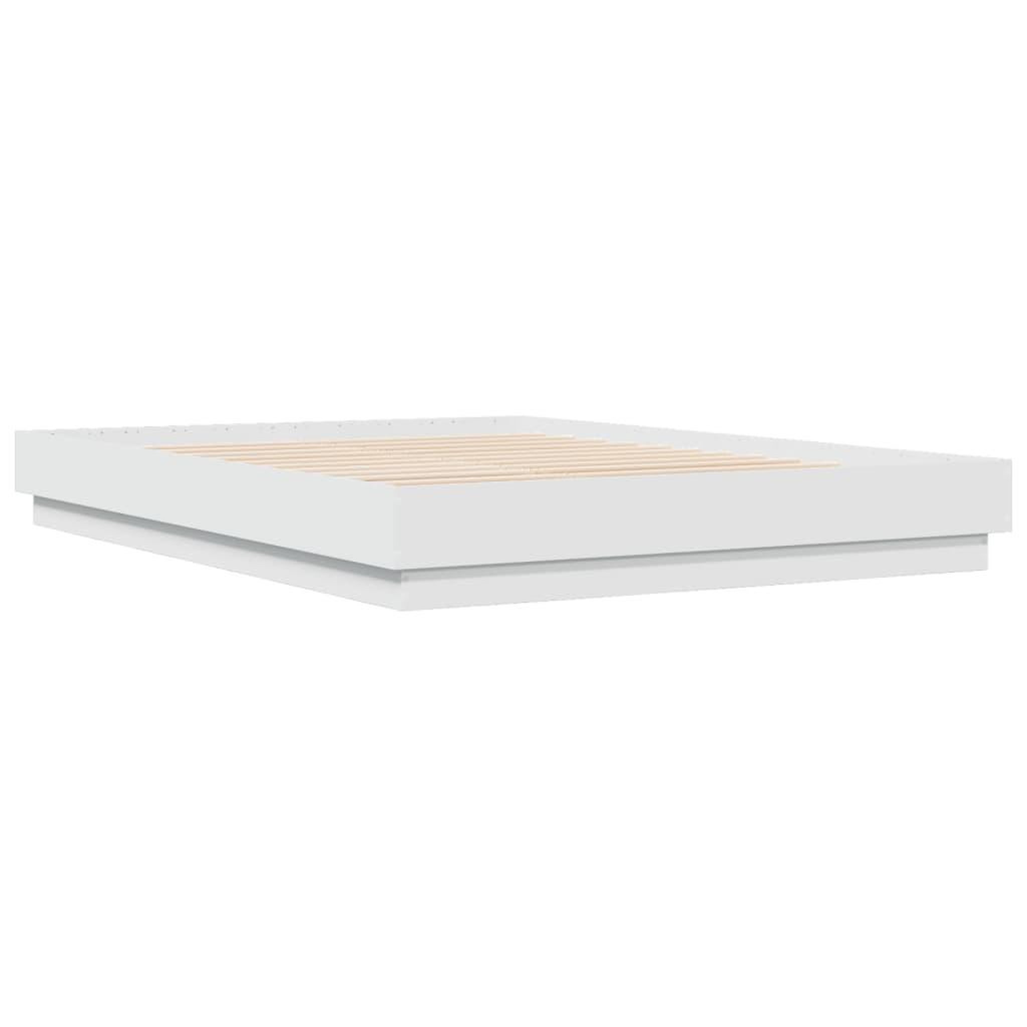 Voir la diapositive 3 : VIDAXL Cadre de lit sans matelas blanc 140x200 cm