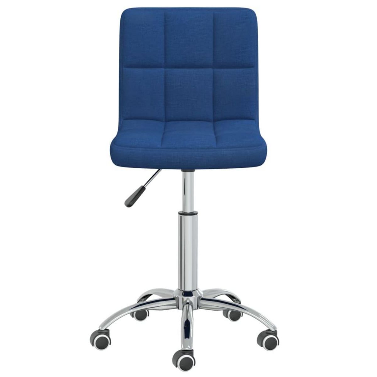 VIDAXL Chaise pivotante de bureau Bleu Tissu
