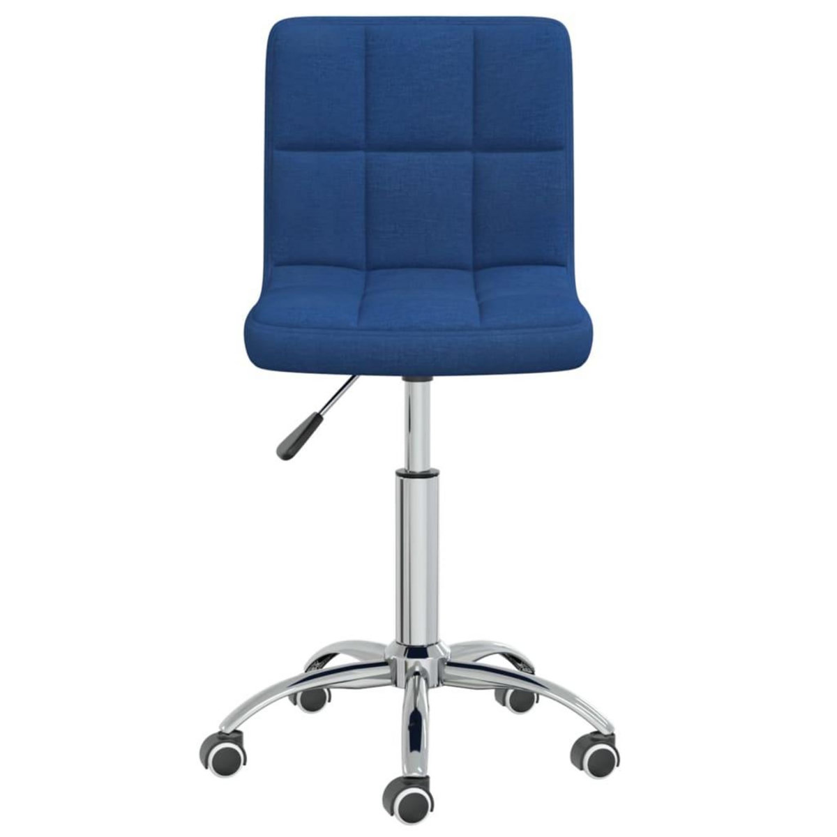 VIDAXL Chaise pivotante de bureau Bleu Tissu