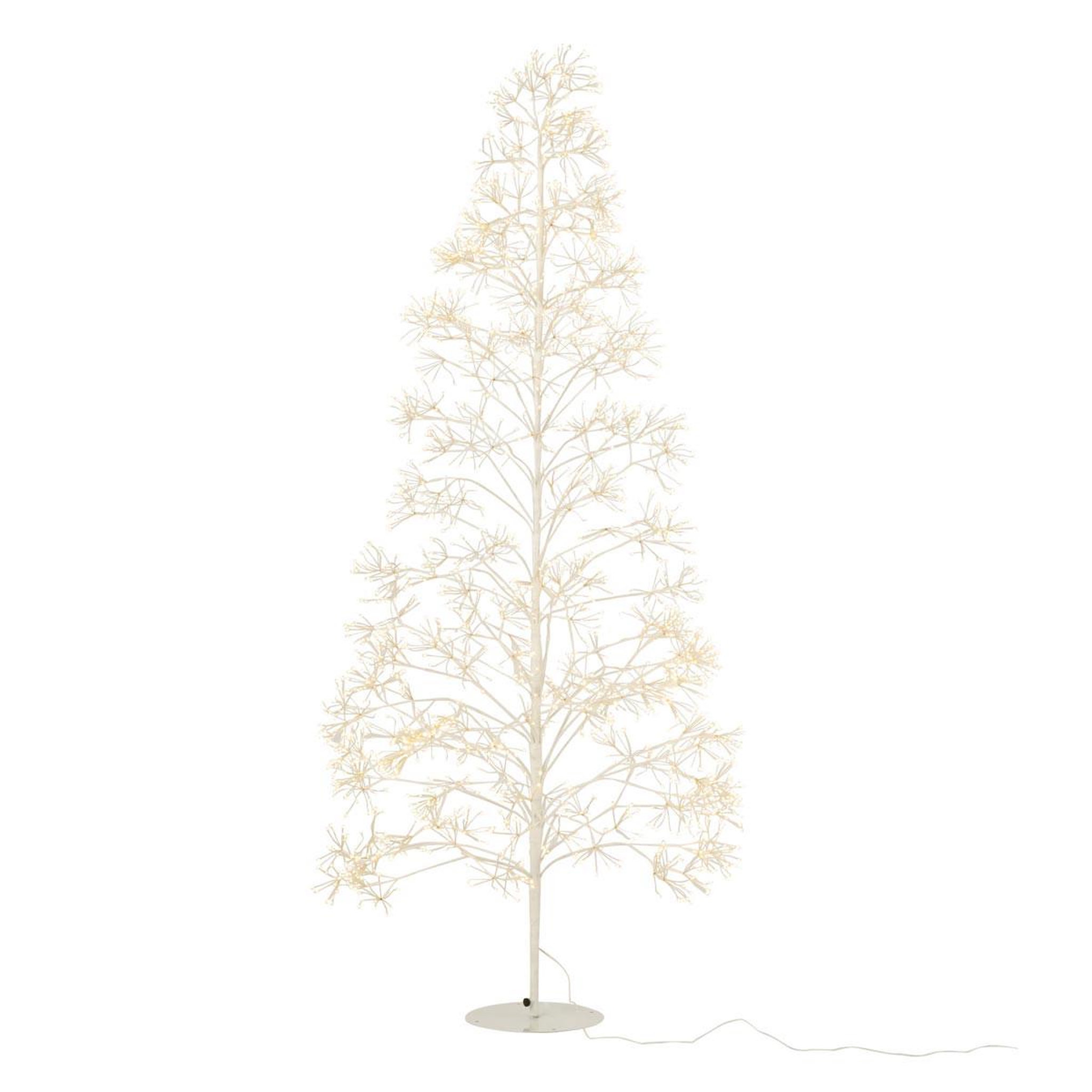 J-LINE Sapin en métal 2700 led  howard  210cm blanc