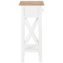 Voir la diapositive 4 : VIDAXL Table d'appoint Blanc 27 x 27 x 65,5 cm Bois