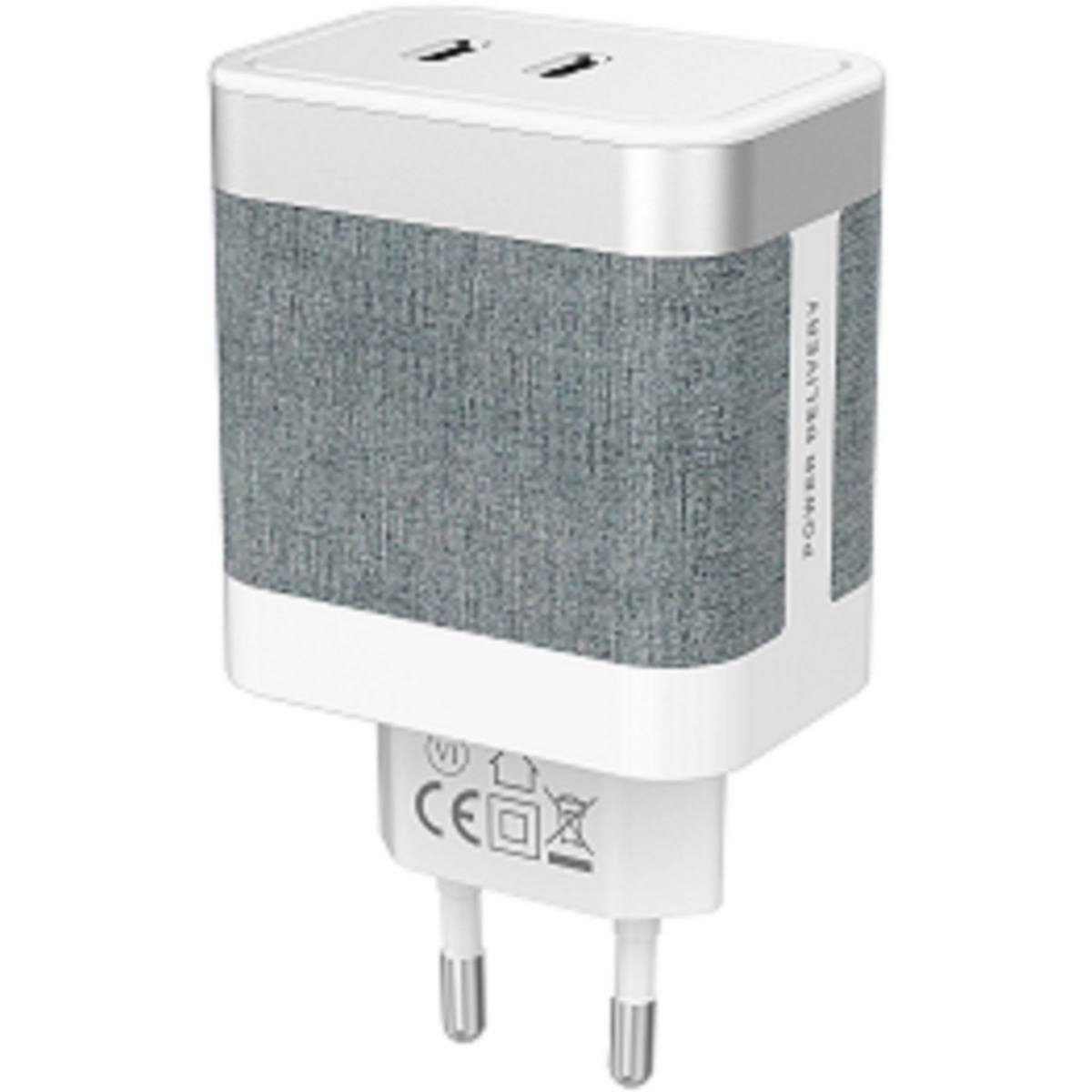 ADEQWAT Chargeur 65W PowerDelivery 2 USB-C