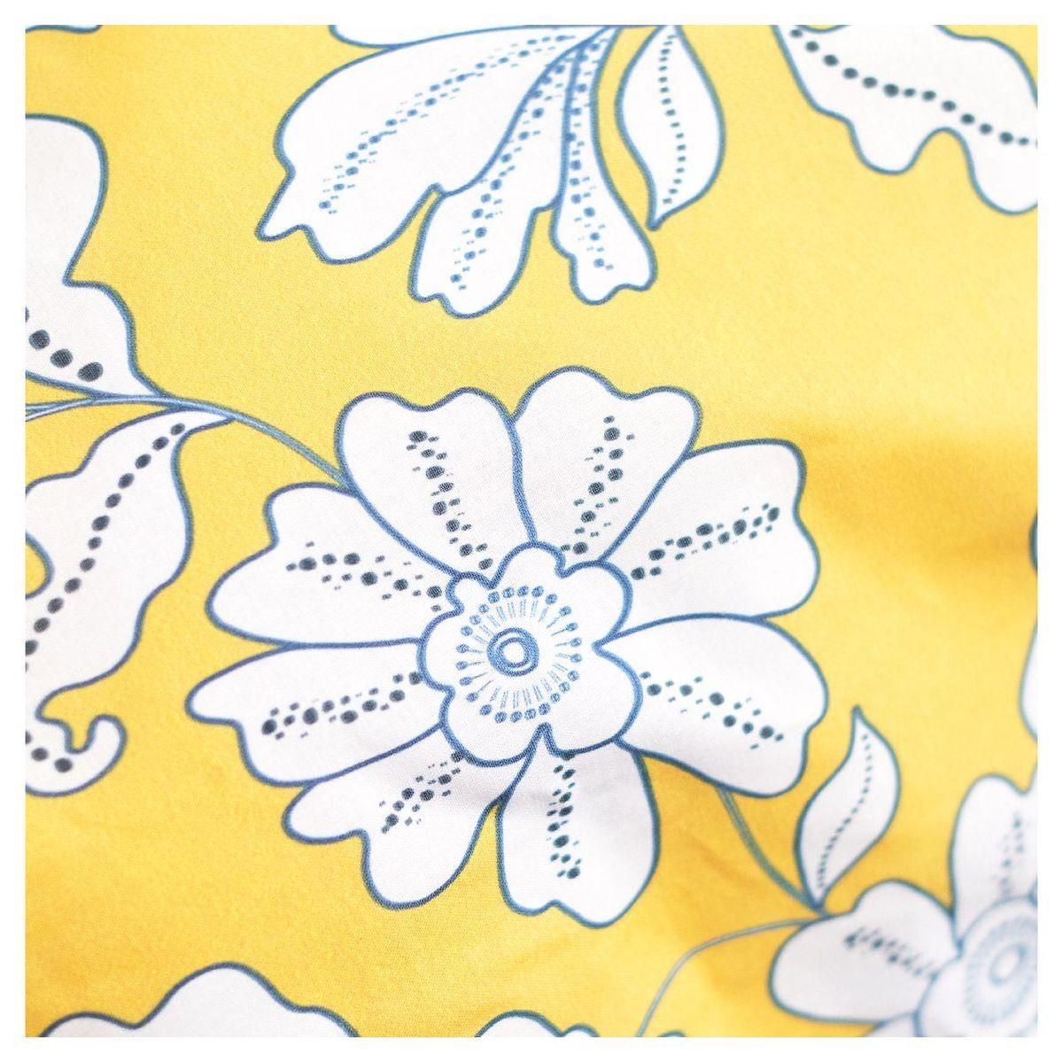 TODAY Parure housse de couette coton 57fils motif floral ZOE