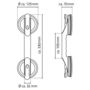 Voir la diapositive 6 : RIDDER RIDDER Barre d'appui a ventouse 12,5 cm 100 kg A0150201