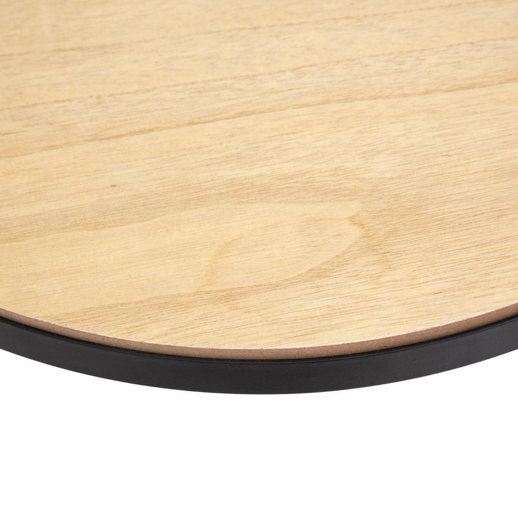 Voir la diapositive 3 : ATMOSPHERA Table à café en verre  pendule  50cm noir