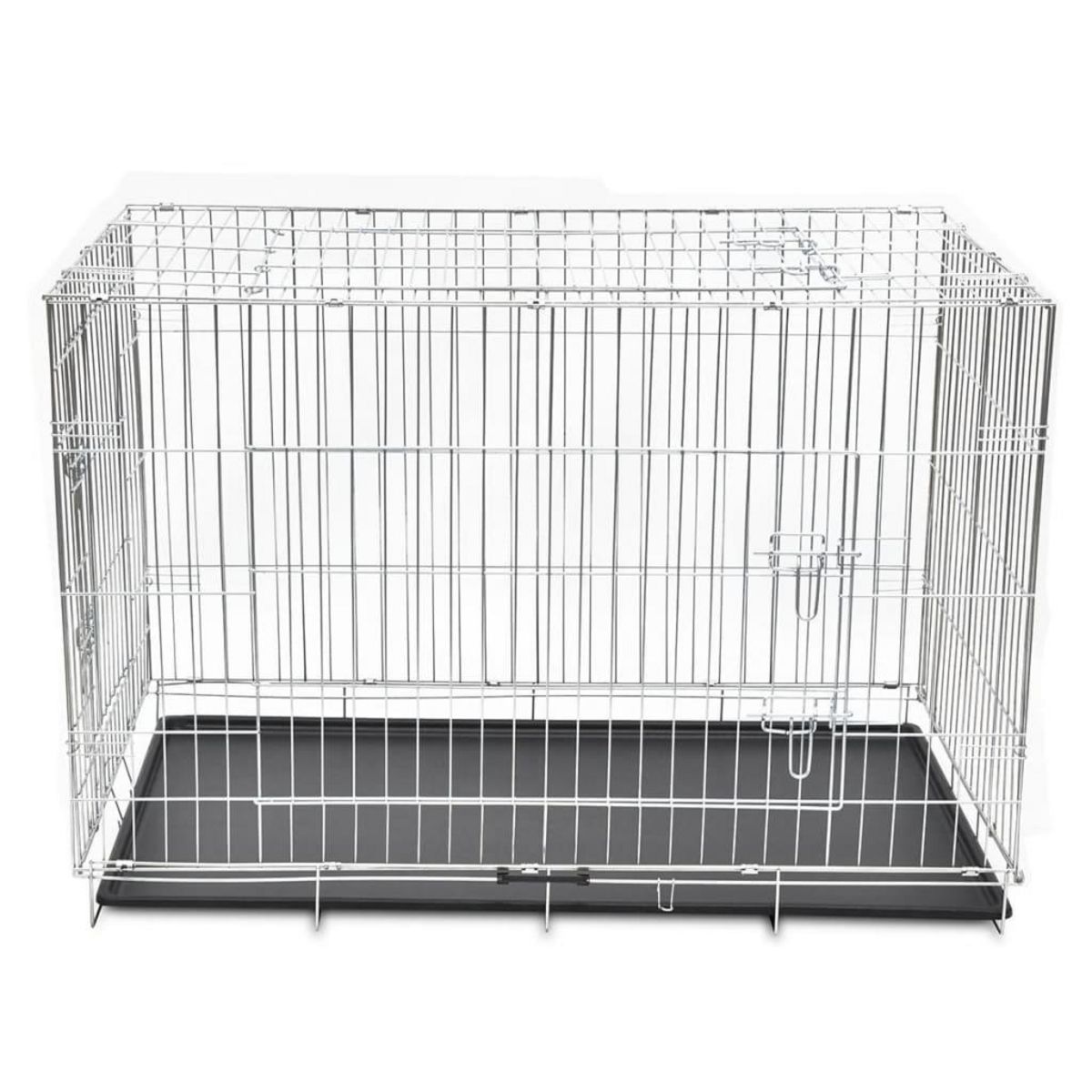 VIDAXL Cage metallique et pliable pour chiens XXL