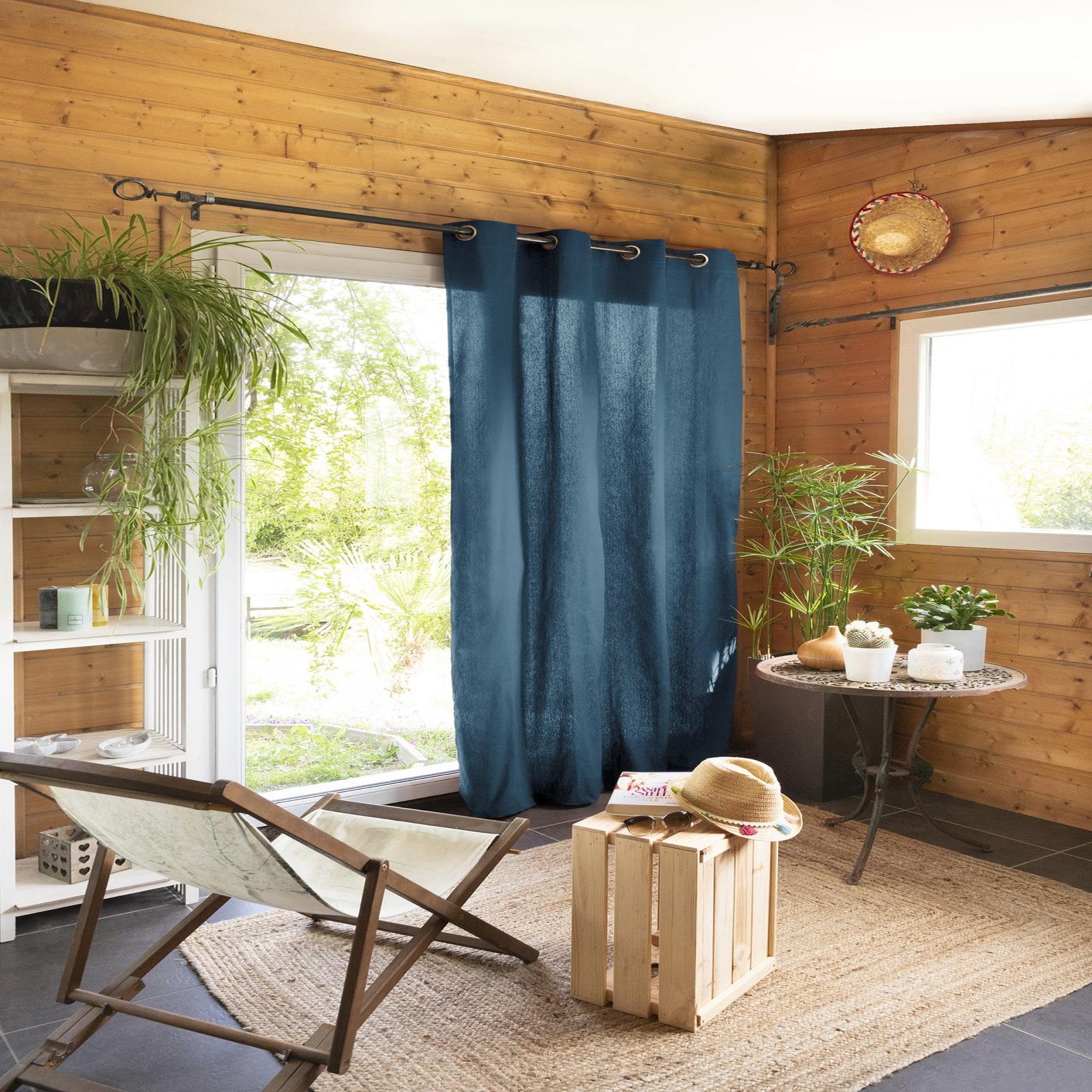 Voir la diapositive 2 : Eden Rideau en coton kala design et moderne