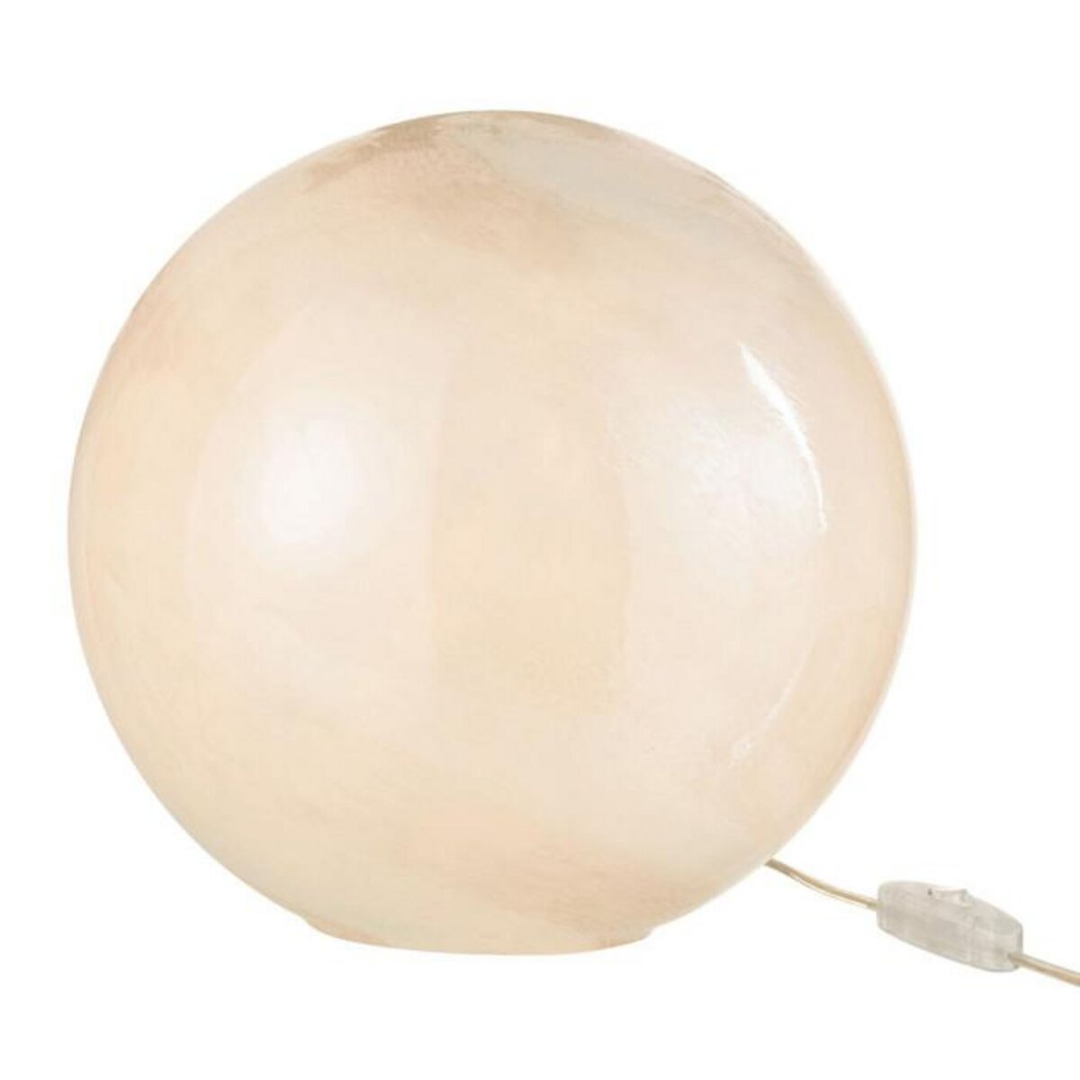 Paris Prix Lampe à Poser Ronde  Pearl  29cm Blanc