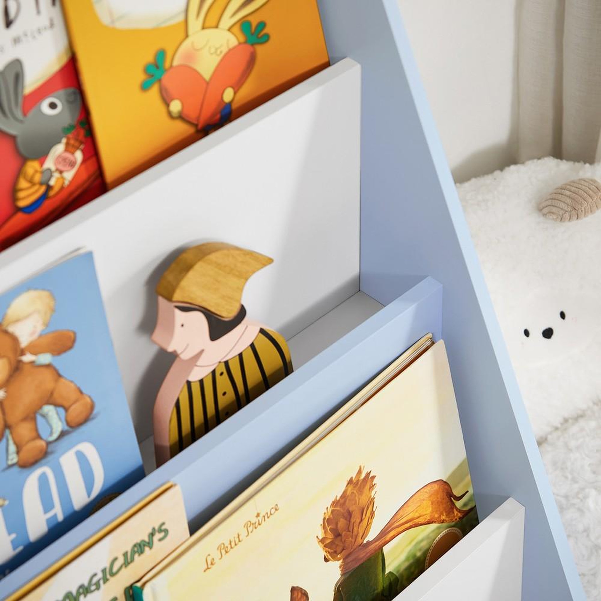 Voir la diapositive 4 : SOBUY SoBuy - Bibliothèque Enfant à 4 étagères - Nordique - KMB32