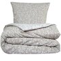 Voir la diapositive 4 : FUTURE HOME Parure de lit double feuillage en microfibre lavée