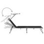 Voir la diapositive 5 : VIDAXL Chaises longues pliables et toit lot de 2 Aluminium textilene