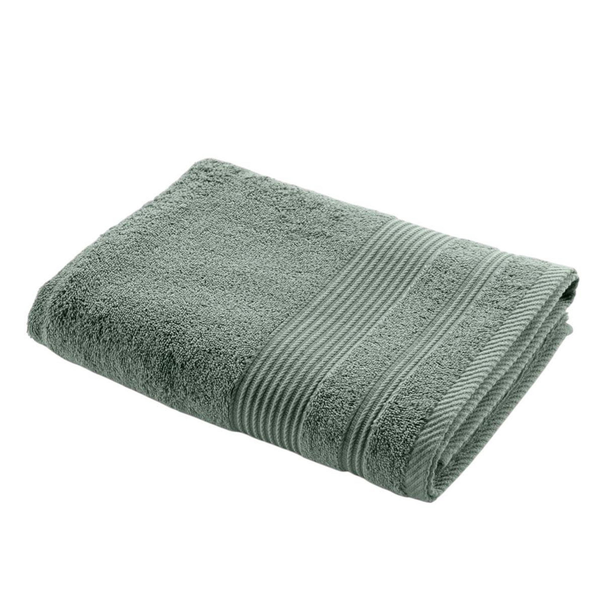 Douceur d'Intérieur Drap de douche  tendresse  70x130cm vert cèdre