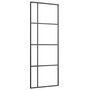 Voir la diapositive 5 : VIDAXL Porte coulissante kit de quincaillerie noir 76x205 cm verre ESG