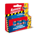 BARRIERE A INSECTES Ruban Attrape-Mouches 4 rouleaux sans insecticide Barrière à Insectes