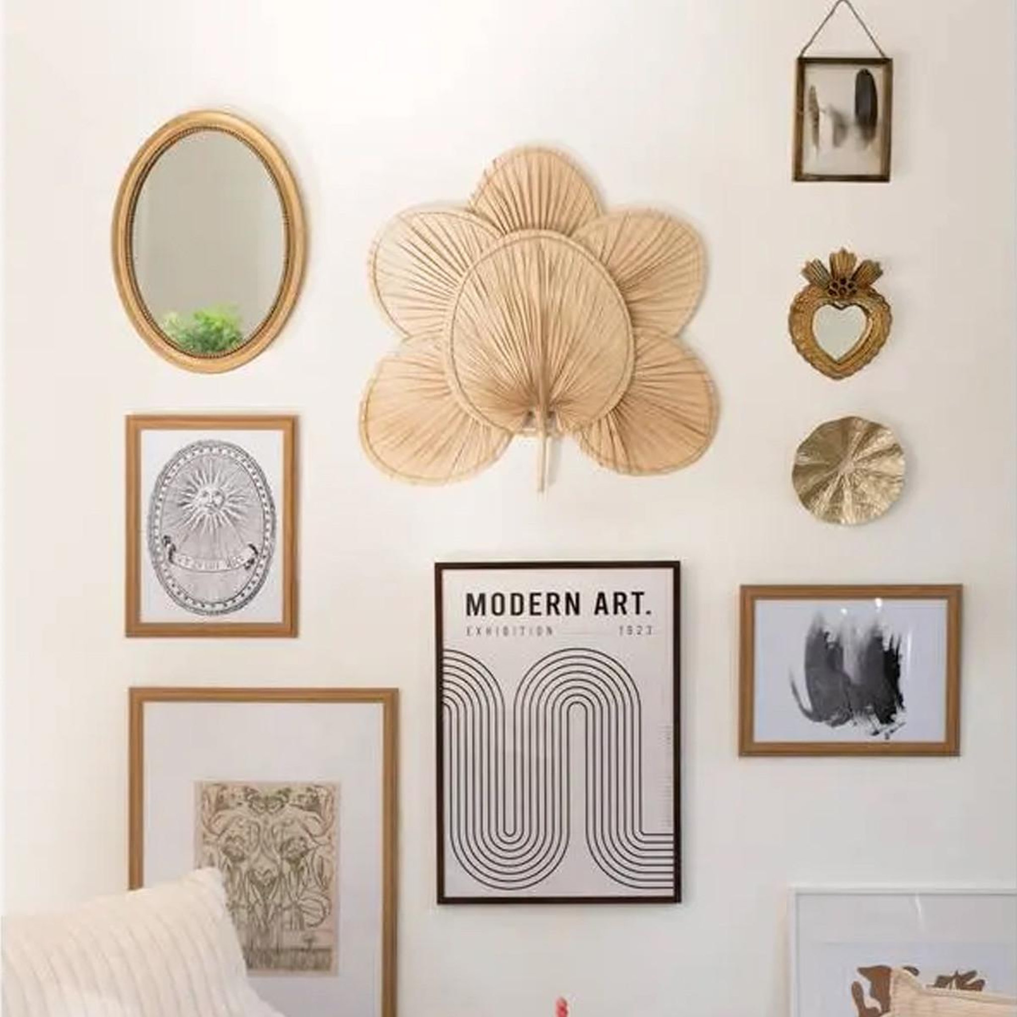 Voir la diapositive 3 : ATMOSPHERA Décoration murale cœur  alison  28cm or