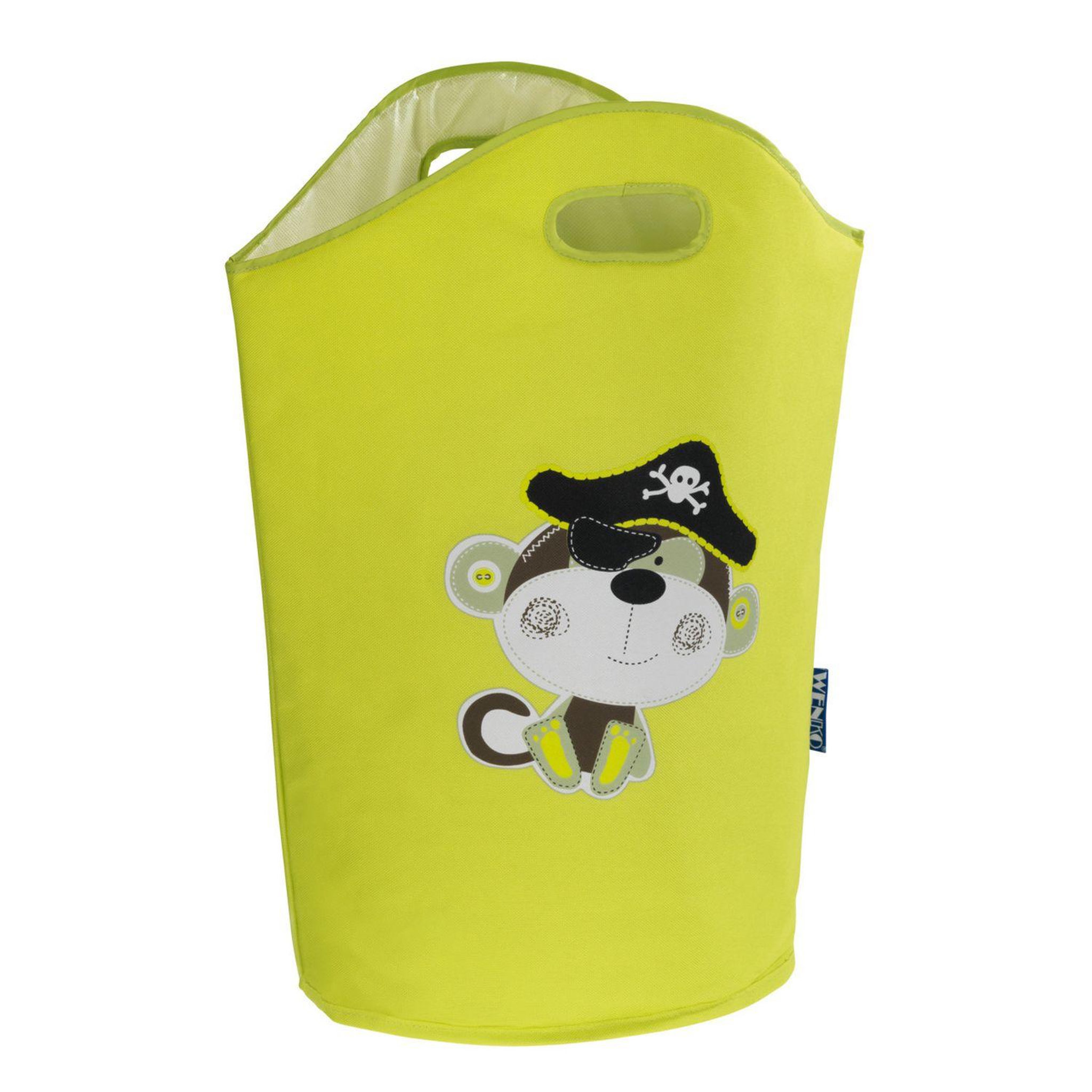 Wenko Panier à linge enfant anton - 40 x h. 52 cm - vert anis