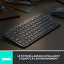 Voir la diapositive 4 : Logitech Clavier sans fil MX Keys mini rose