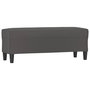 Voir la diapositive 2 : VIDAXL Banc Gris 100x35x41 cm Similicuir