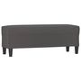 Voir la diapositive 2 : VIDAXL Banc Gris 100x35x41 cm Similicuir