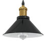 Voir la diapositive 1 : VIDAXL Lampe suspendue reglable hauteur E27 noir brillant Ø22 cm metal