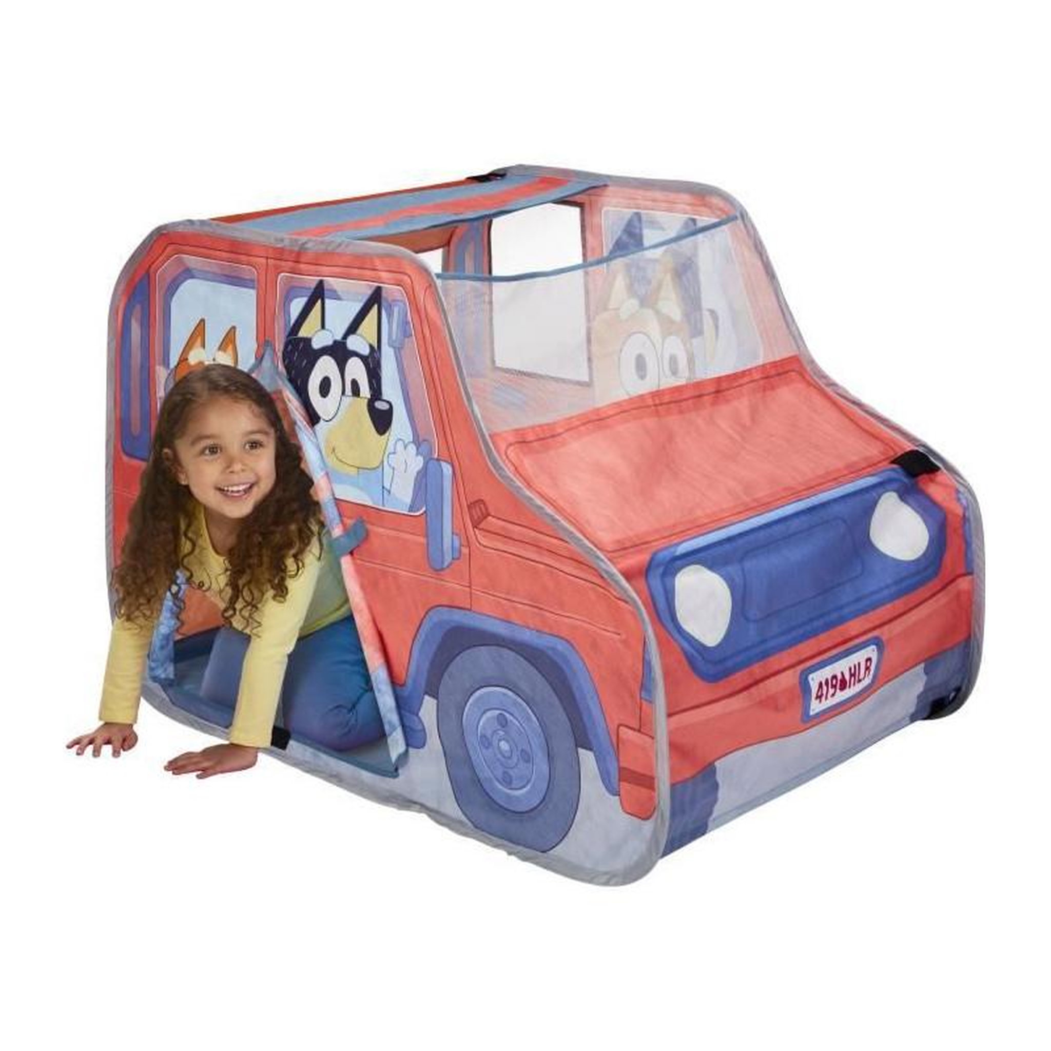 Voir la diapositive 4 : MOOSE TOYS Tente de jeu pop-up BLUEY - Le 4x4 de la famille Heeler - Tente de jeu pop-up pour enfants