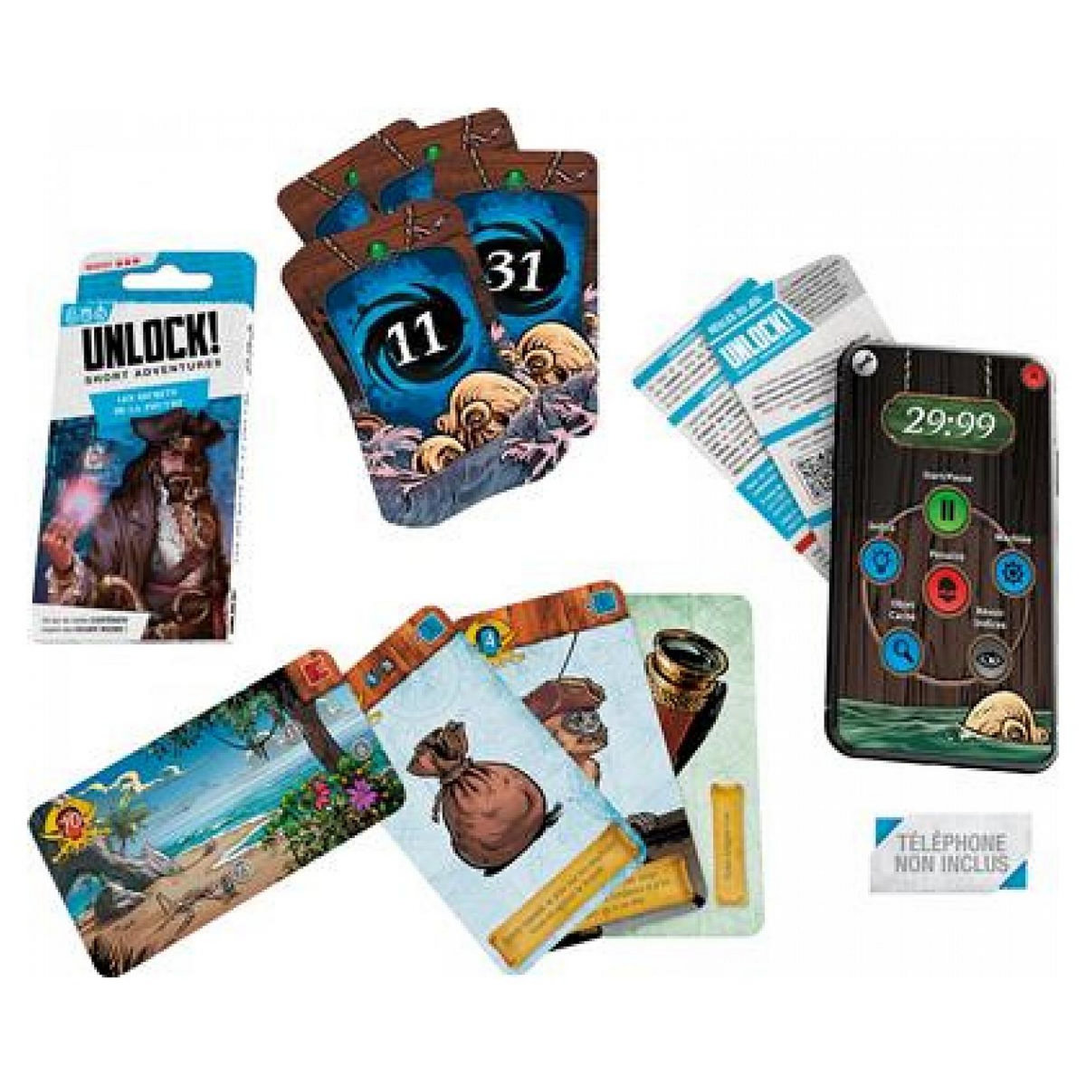 Asmodee UNLOCK! SHORT ADV. : LES SECRETS DE LA PIEUVRE, Demaegd Cyril