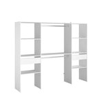 EKIPA Dressing Blanc - L 220 x P 40 x H 180 cm - ARTIC