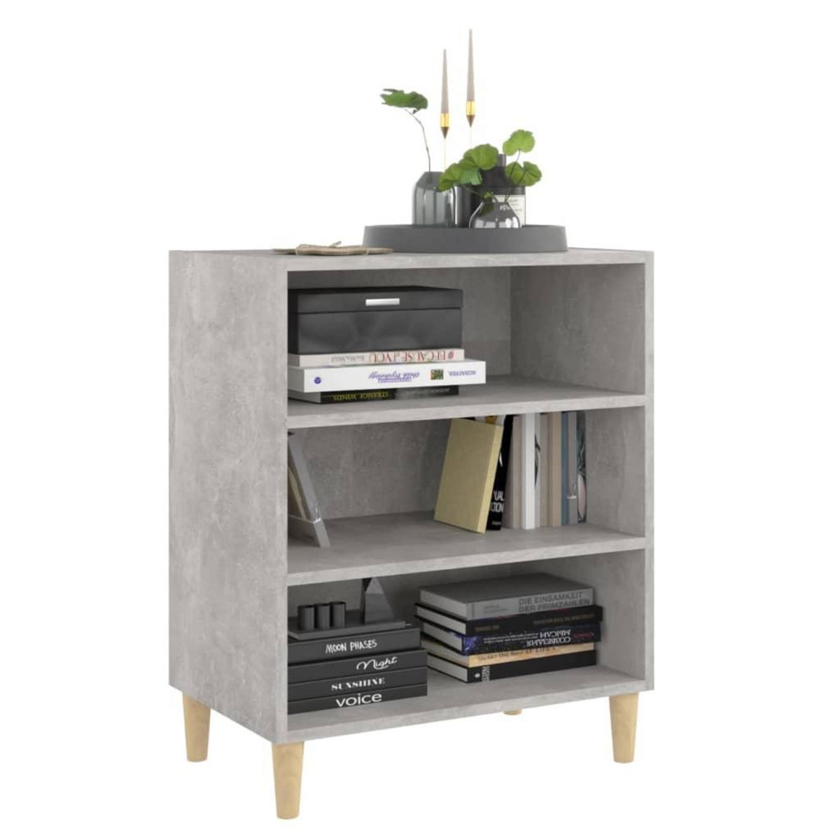 VIDAXL Buffet gris beton 57x35x70 cm bois d'ingenierie