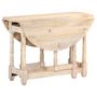 Voir la diapositive 4 : VIDAXL Table a manger Rond 110x76 cm Bois de manguier massif