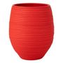 Voir la diapositive 1 : Paris Prix Cache-Pot en Céramique  Fiesta  60cm Rouge