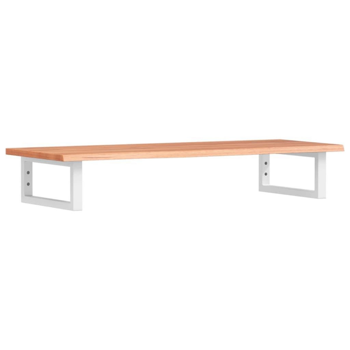 VIDAXL Etagere de vasque murale acier et bois de chene massif