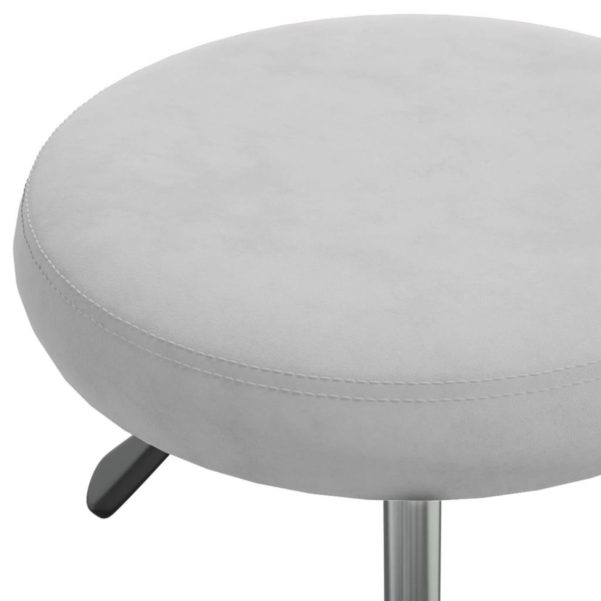 Voir la diapositive 5 : VIDAXL Chaise pivotante de bureau Gris clair Velours
