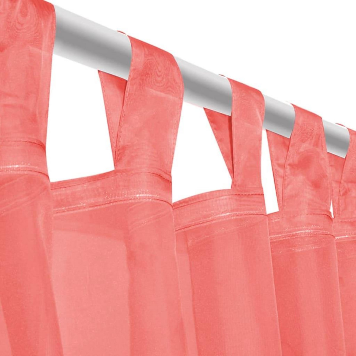 VIDAXL Rideau occultant 2 pcs Voile 140 x 225 cm Rouge