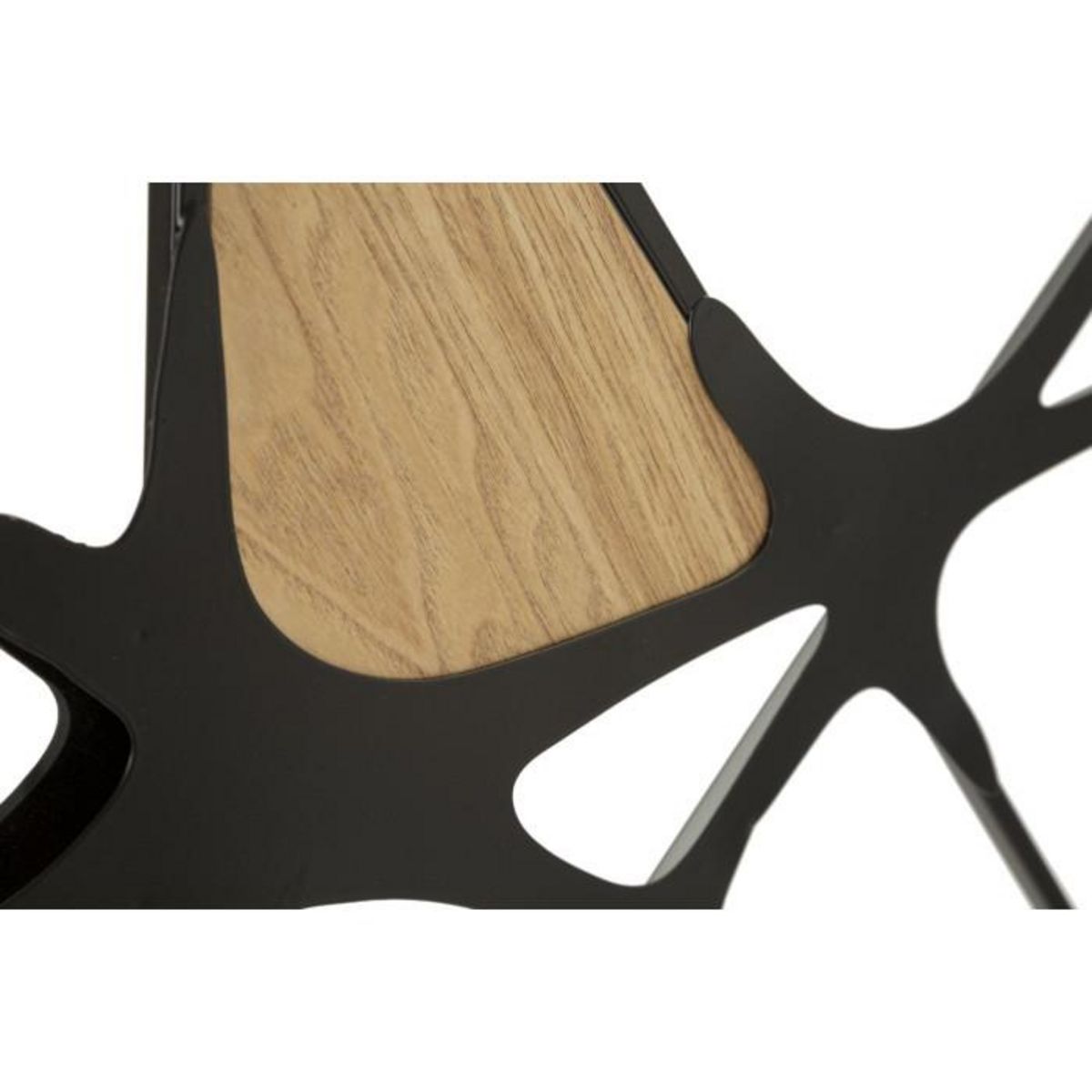 Paris Prix Décoration Murale Avec Miroir  Absy  114cm Noir & Naturel