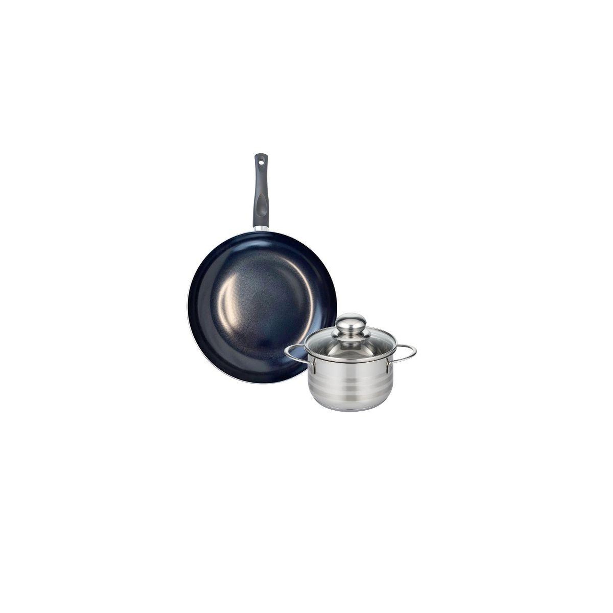 ELO Ensemble de 1 poêle de cuisson 20 cm et 1 faitout 12 cm elo prima brillant