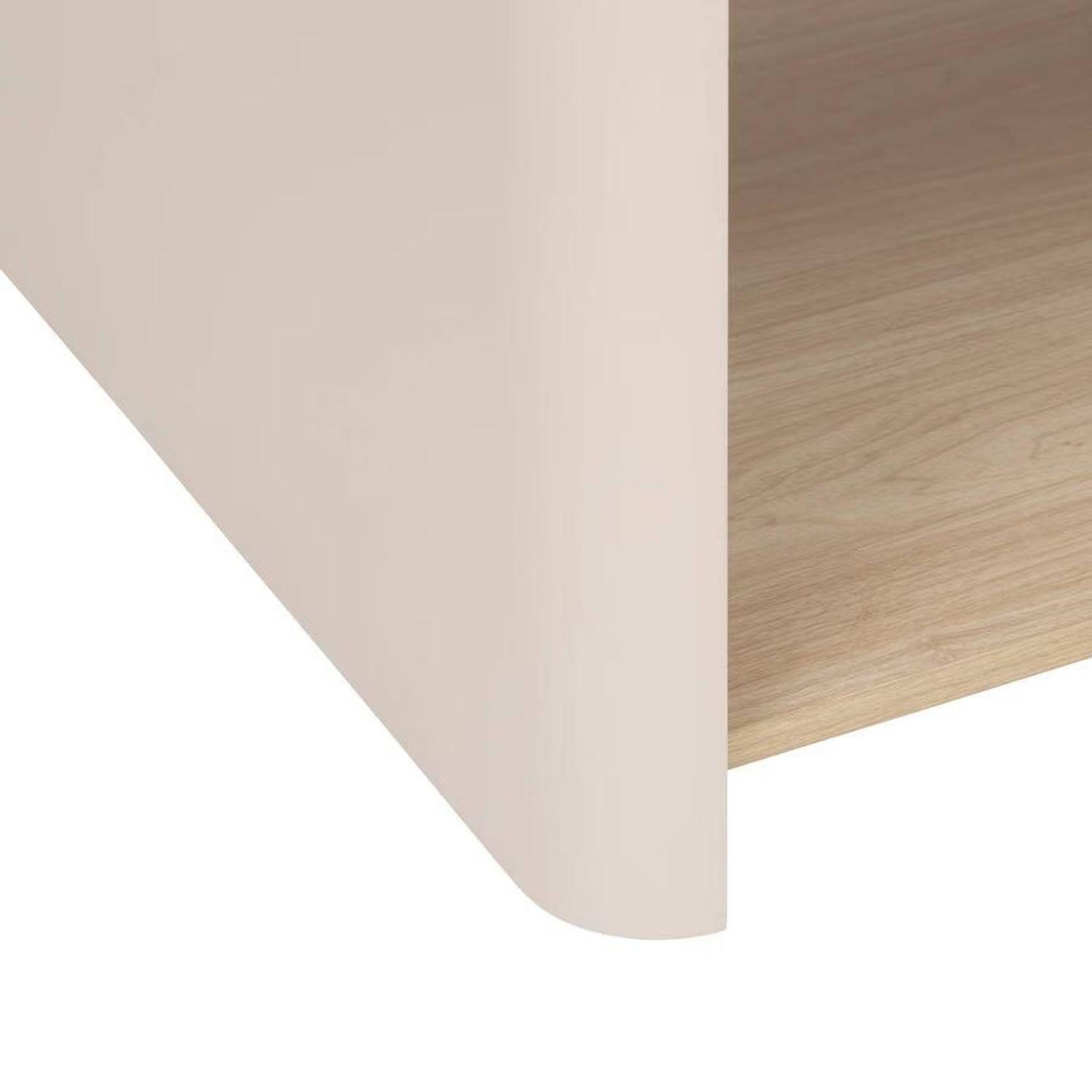 Voir la diapositive 4 : FIVE Table basse 2 étagères roundy - beige
