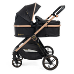 BEBELISSIMO Bebelissimo - Poussette transformable - combinée - 2 en 1 - poids 0-22kg - IRIS- noir