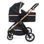 Voir la diapositive 1 : BEBELISSIMO Bebelissimo - Poussette transformable - combinée - 2 en 1 - poids 0-22kg - IRIS- noir