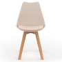 Voir la diapositive 3 : ID MARKET Lot de 6 chaises scandinaves SARA mix color gris foncé x2, terracotta x2, beige x2