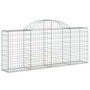 Voir la diapositive 3 : VIDAXL Paniers a gabions arques 11 pcs 200x30x80/100 cm Fer galvanise