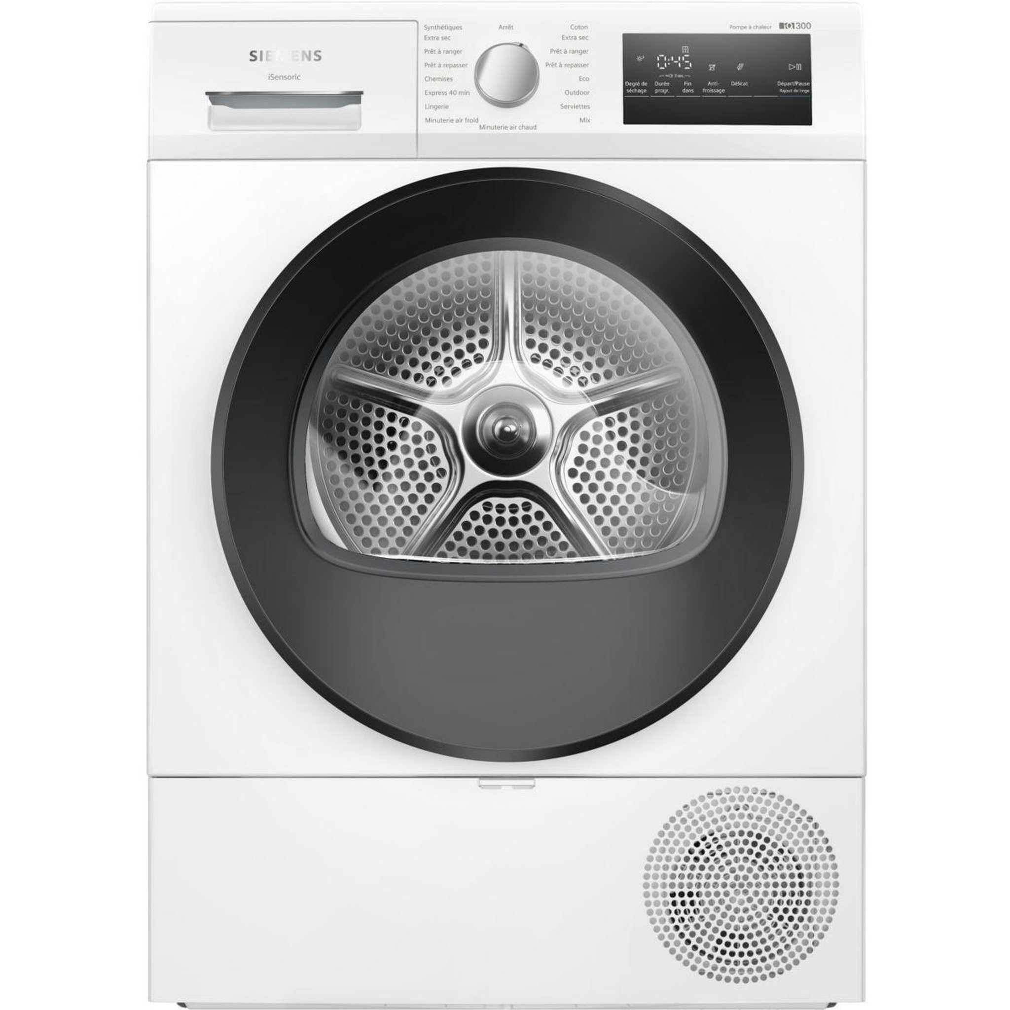 Voir la diapositive 1 : Siemens Sèche linge pompe à chaleur WT45H00BFR