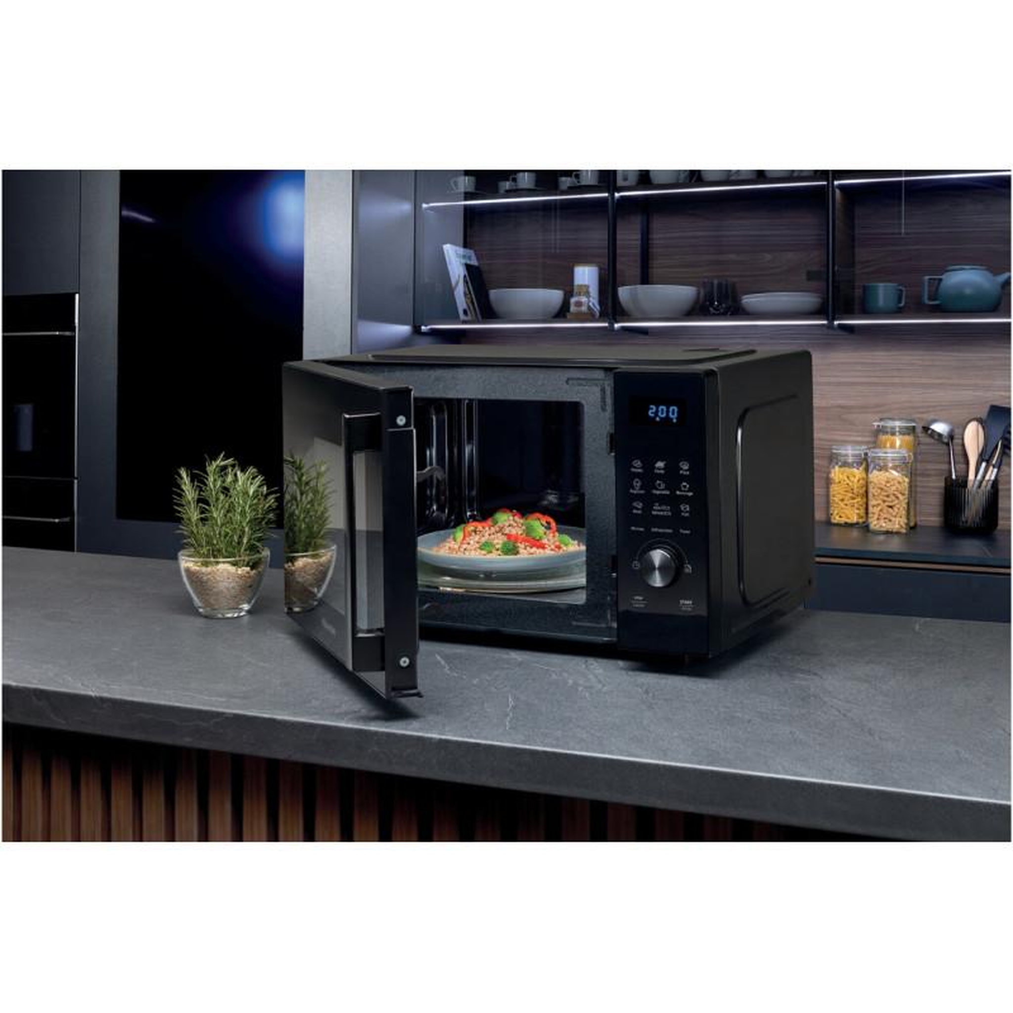 Voir la diapositive 4 : Hisense Micro-ondes solo 23l 800w noir - h23mobsd1h