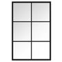 Voir la diapositive 2 : VIDAXL Miroir mural noir 60x40 cm metal